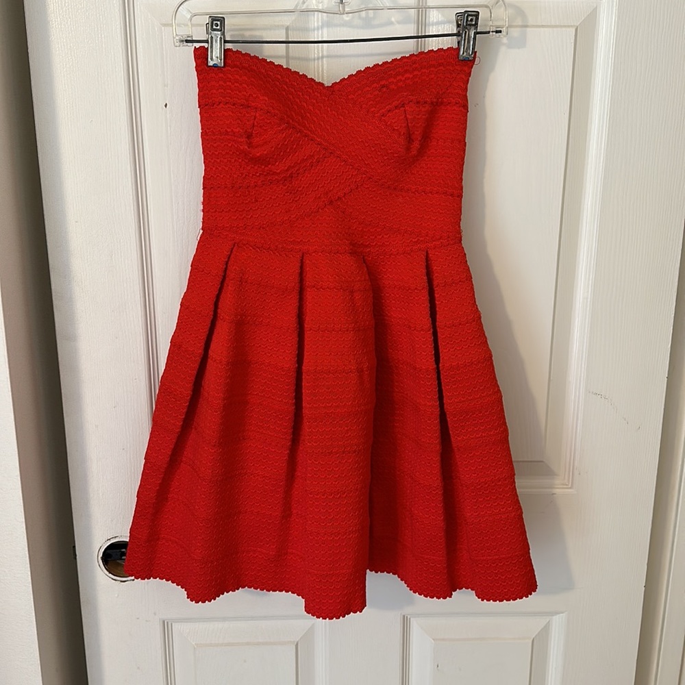 Little Red Strapless Dress